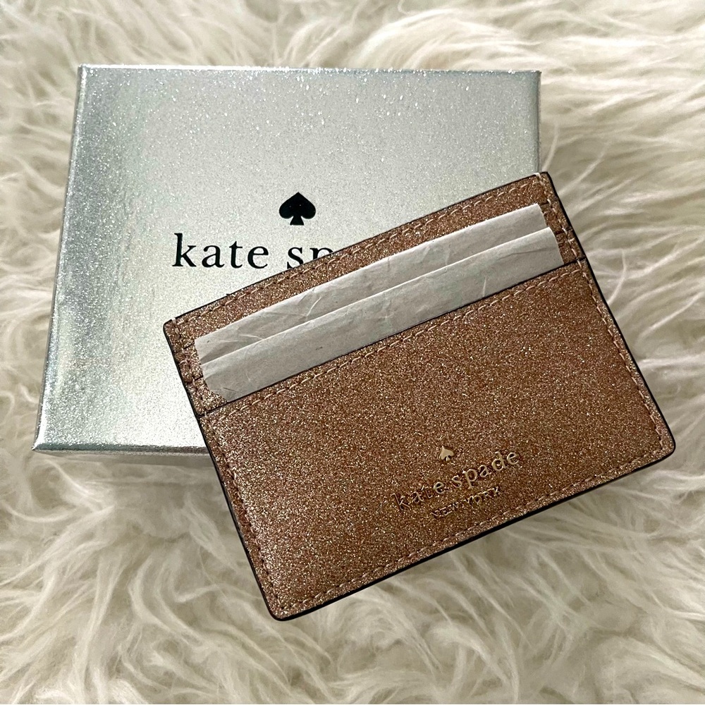 Kate Spade Glitter Card Case